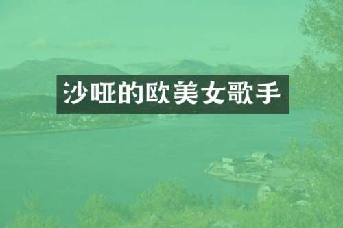 沙哑的欧歌手