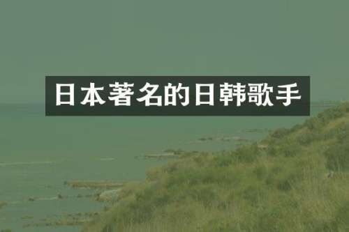 日本著名的日韩歌手