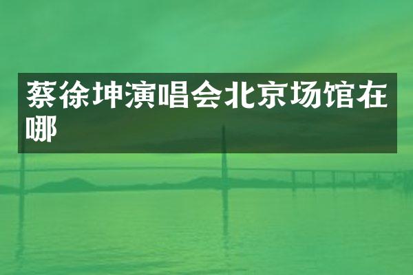 蔡徐坤演唱会北京场馆在哪