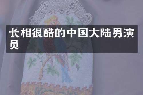 长相很酷的中国大陆男演员
