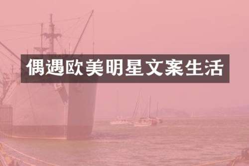 偶遇欧美明星文案生活