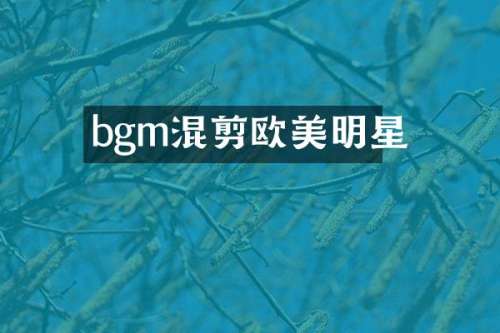 bgm混剪欧美明星