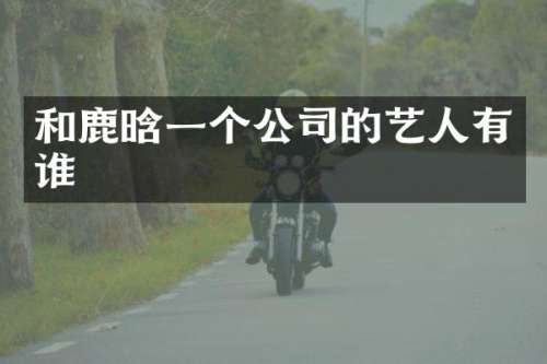 和鹿晗一个公司的艺人有谁