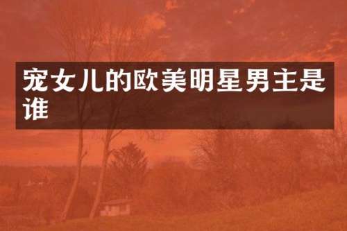 宠女儿的欧美明星男主是谁