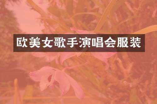 欧歌手演唱会服装