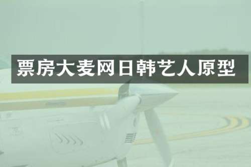 票房大麦网日韩艺人原型