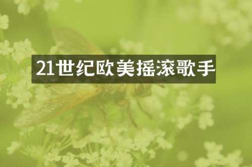 21世纪欧美摇滚歌手