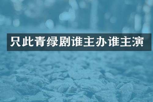 只此青绿剧谁主办谁主演