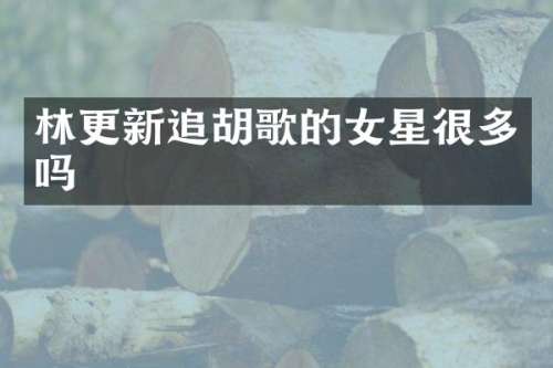 林更新追胡歌的女星很多吗