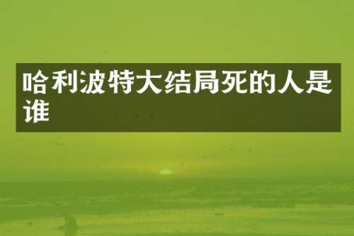 哈利波特大结局死的人是谁