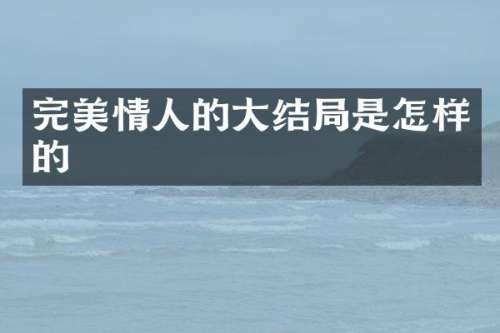 完美情人的大结局是怎样的