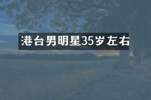 港台男明星35岁左右
