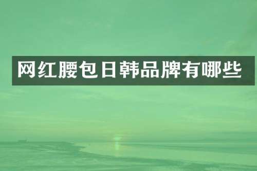 网红腰包日韩品牌有哪些