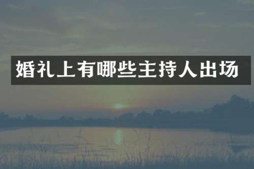 婚礼上有哪些主持人出场