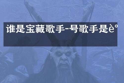 谁是宝藏歌手-号歌手是谁