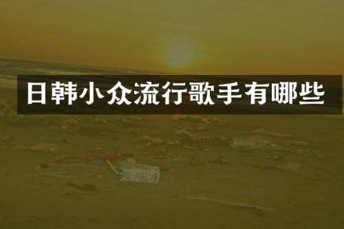 日韩小众流行歌手有哪些