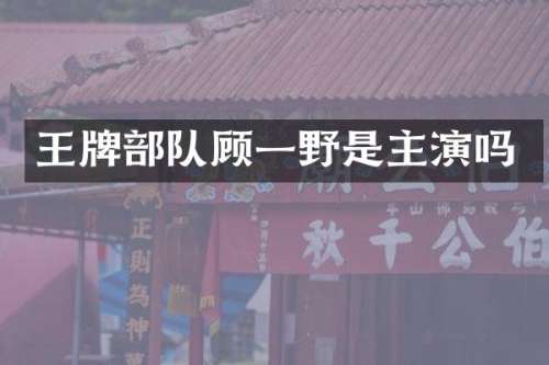 王牌部队顾一野是主演吗