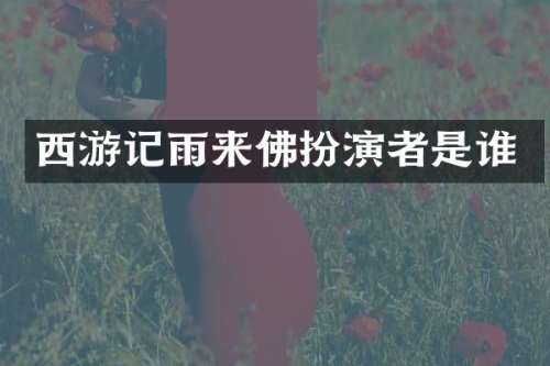 西游记雨来佛扮演者是谁