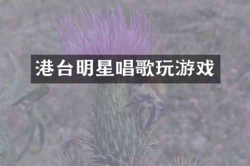 港台明星唱歌玩游戏