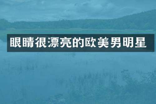眼睛很漂亮的欧美男明星