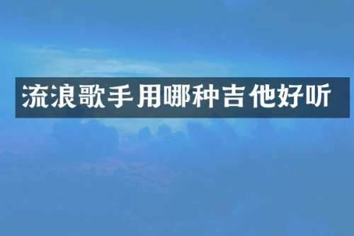 流浪歌手用哪种吉他好听