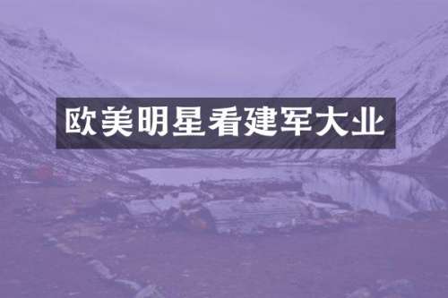 欧美明星看建军大业