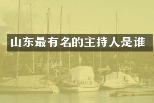 山东最有名的主持人是谁