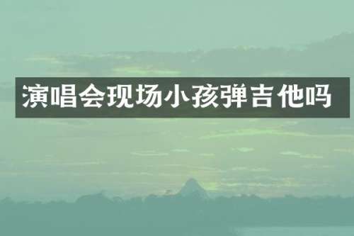演唱会现场小孩弹吉他吗