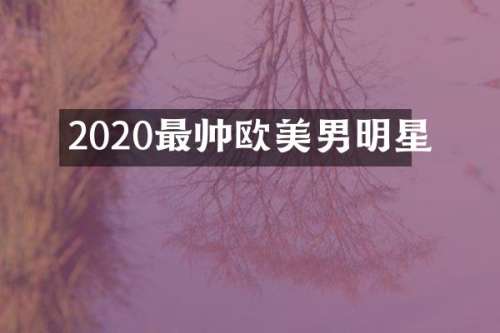 2020最帅欧美男明星