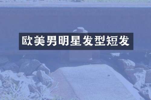 欧美男明星发型短发