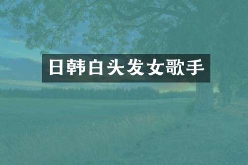 日韩白头发女歌手