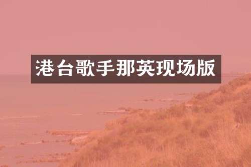 港台歌手那英现场版
