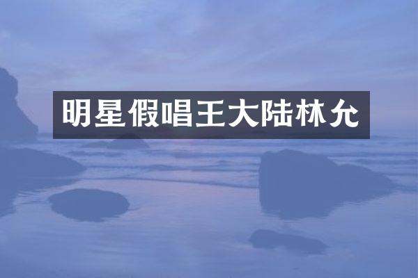 明星王大陆林允