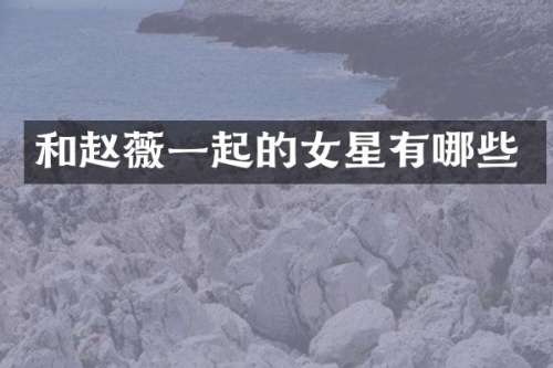 和赵薇一起的女星有哪些