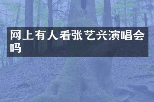 网上有人看张艺兴演唱会吗