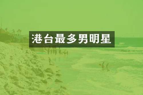 港台最多男明星
