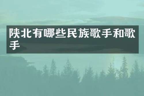 陕北有哪些歌手和歌手