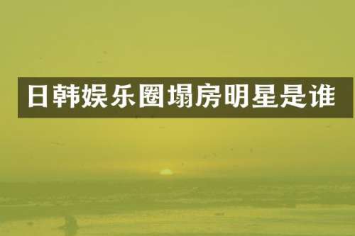 日韩娱乐圈塌房明星是谁