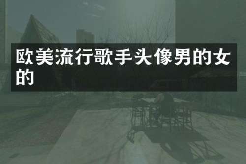 欧美流行歌手头像男的女的