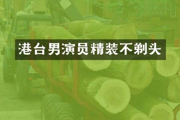 港台男演员精装不剃头