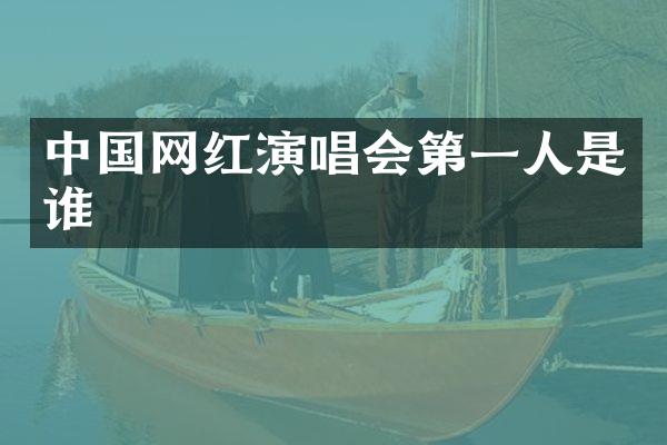 中国网红演唱会第一人是谁
