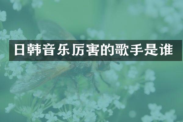 日韩音乐厉害的歌手是谁