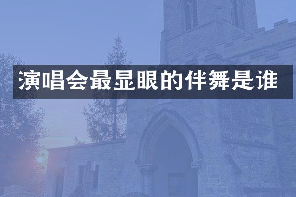 演唱会最显眼的伴舞是谁