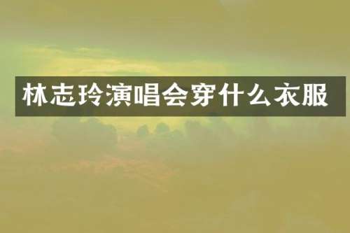 林志玲演唱会穿什么衣服