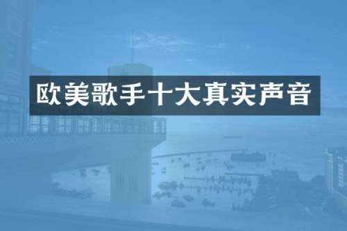 欧美歌手十大真实声音