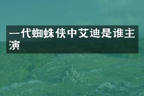 一代蜘蛛侠中艾迪是谁主演