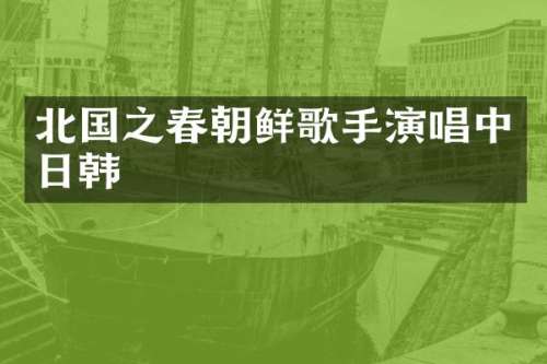 北国之春朝鲜歌手演唱中日韩