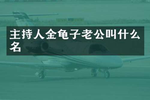 主持人金龟子老公叫什么名