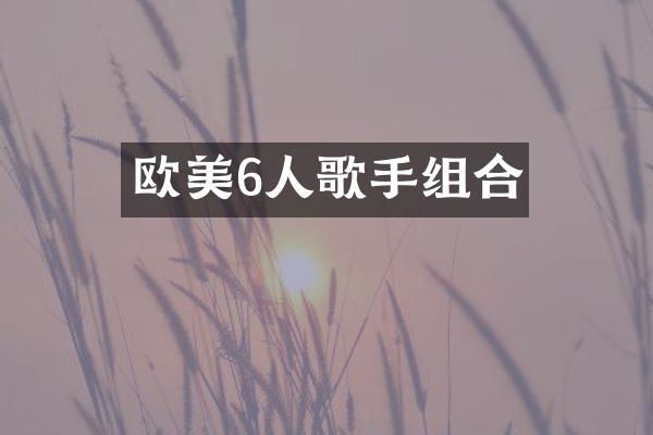 欧美6人歌手组合