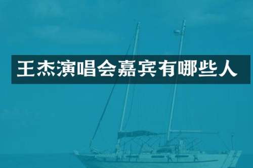 王杰演唱会嘉宾有哪些人
